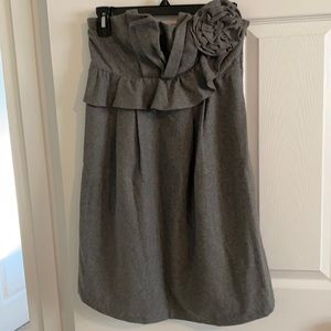 Ryu Wool lined strapless mini dress size 6